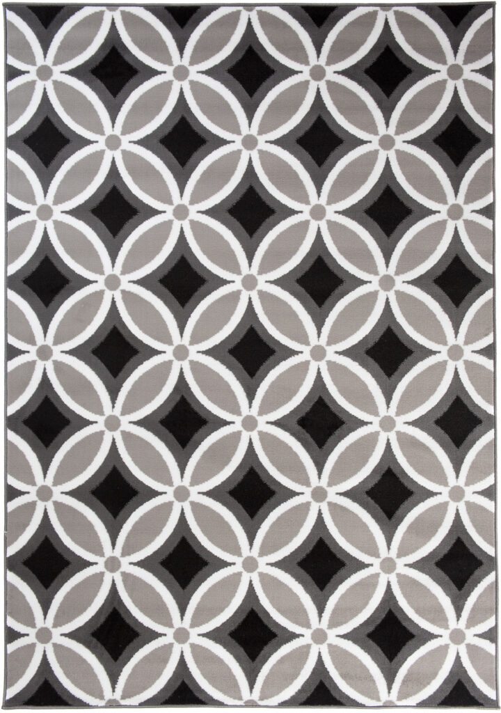 Vloerkleed Maya Grijs Geometrisch Mozaïek