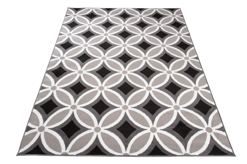 Vloerkleed Maya Grijs Geometrisch Mozaïek