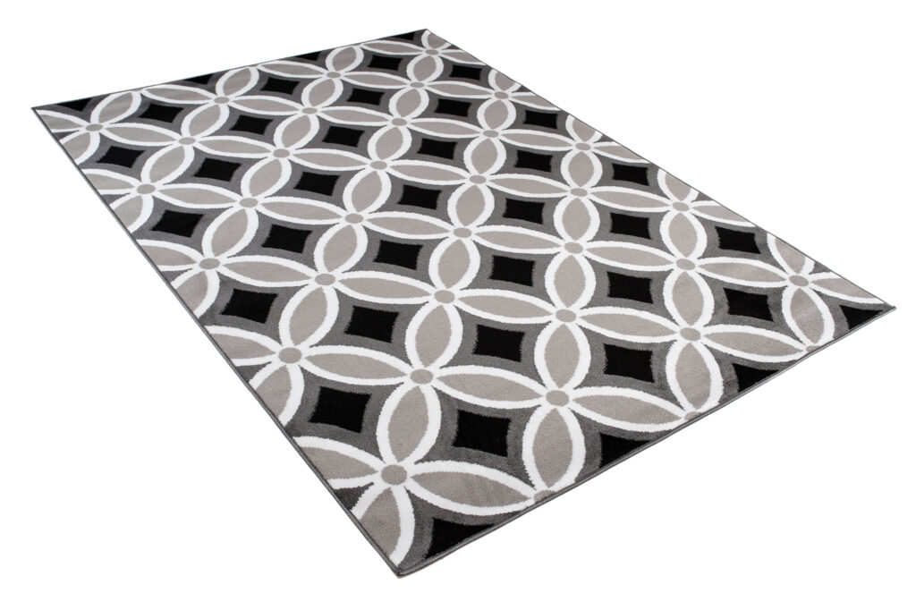 Vloerkleed Maya Grijs Geometrisch Mozaïek
