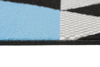 Vloerkleed Maya Grijs Blauw Geometrisch Driehoek