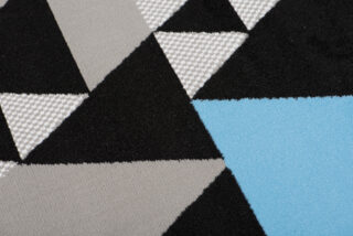Vloerkleed Maya Grijs Blauw Geometrisch Driehoek