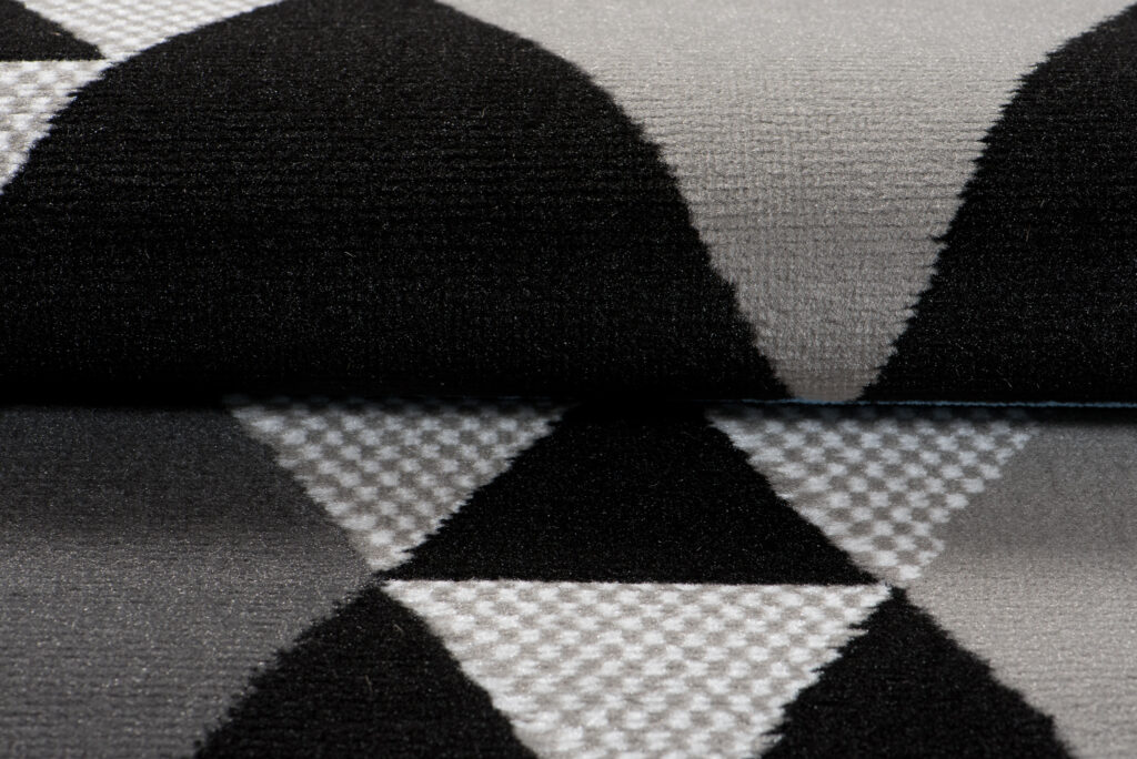 Vloerkleed Maya Grijs Blauw Geometrisch Driehoek