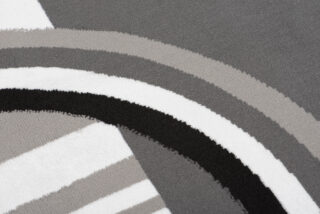 Vloerkleed Maya Grijs Wit Geometrisch Cirkels