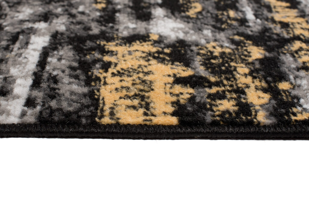 Vloerkleed Maya Grijs Geel Abstract