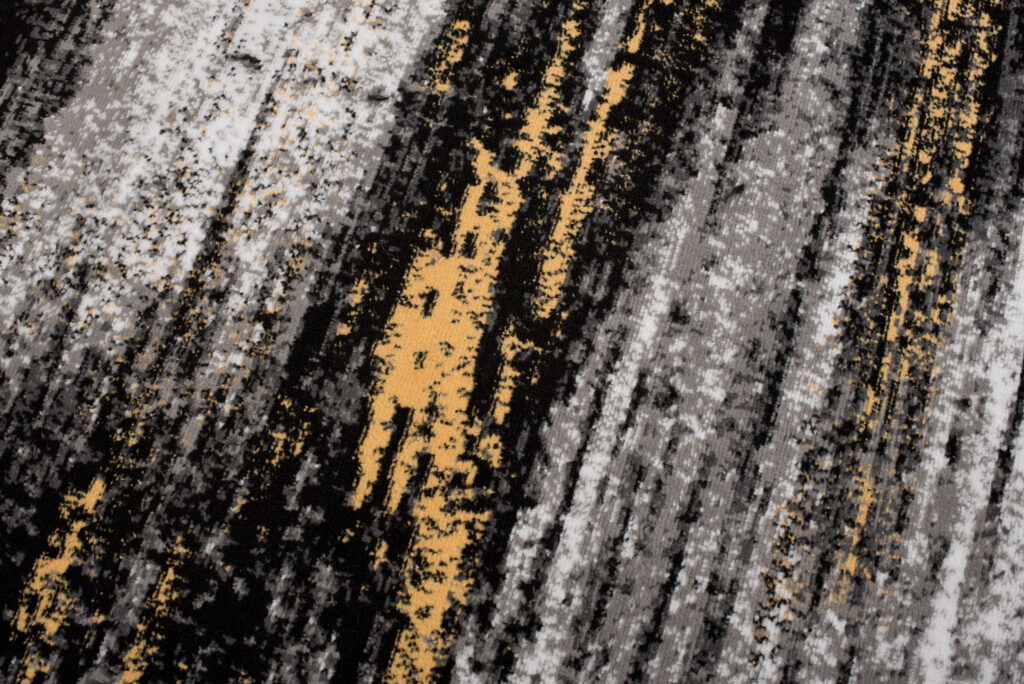 Vloerkleed Maya Grijs Geel Abstract