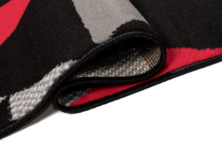 Vloerkleed Maya Grijs Rood Geometrisch Driehoek