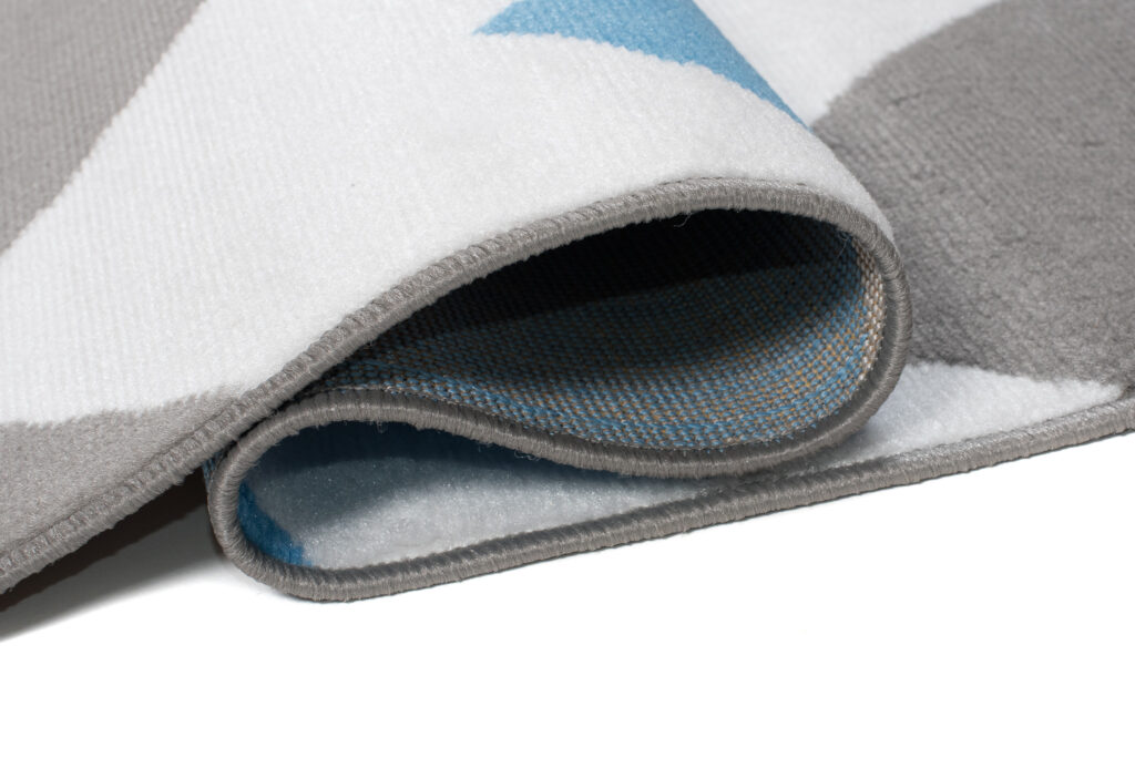 Vloerkleed Maya Grijs Blauw Geometrisch Zigzag