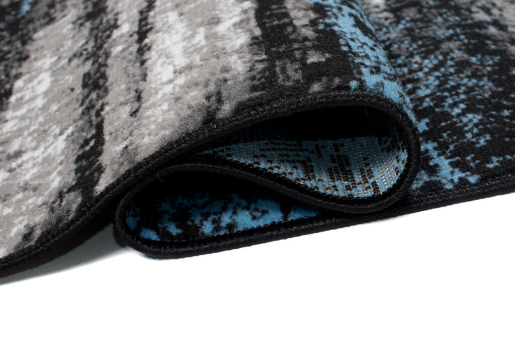 Vloerkleed Maya Grijs Blauw Abstract