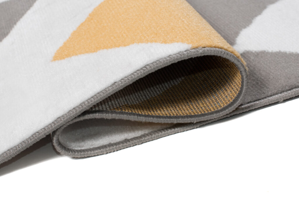 Vloerkleed Maya Grijs Geel Geometrisch Zigzag