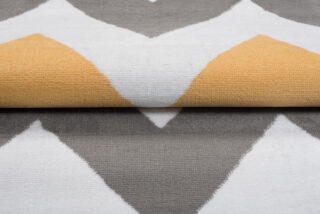 Vloerkleed Maya Grijs Geel Geometrisch Zigzag