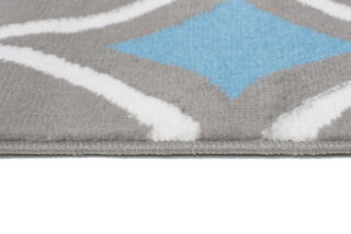 Vloerkleed Maya Grijs Blauw Geometrisch Mozaïek