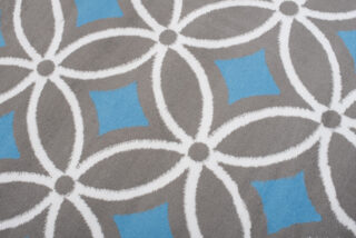 Vloerkleed Maya Grijs Blauw Geometrisch Mozaïek