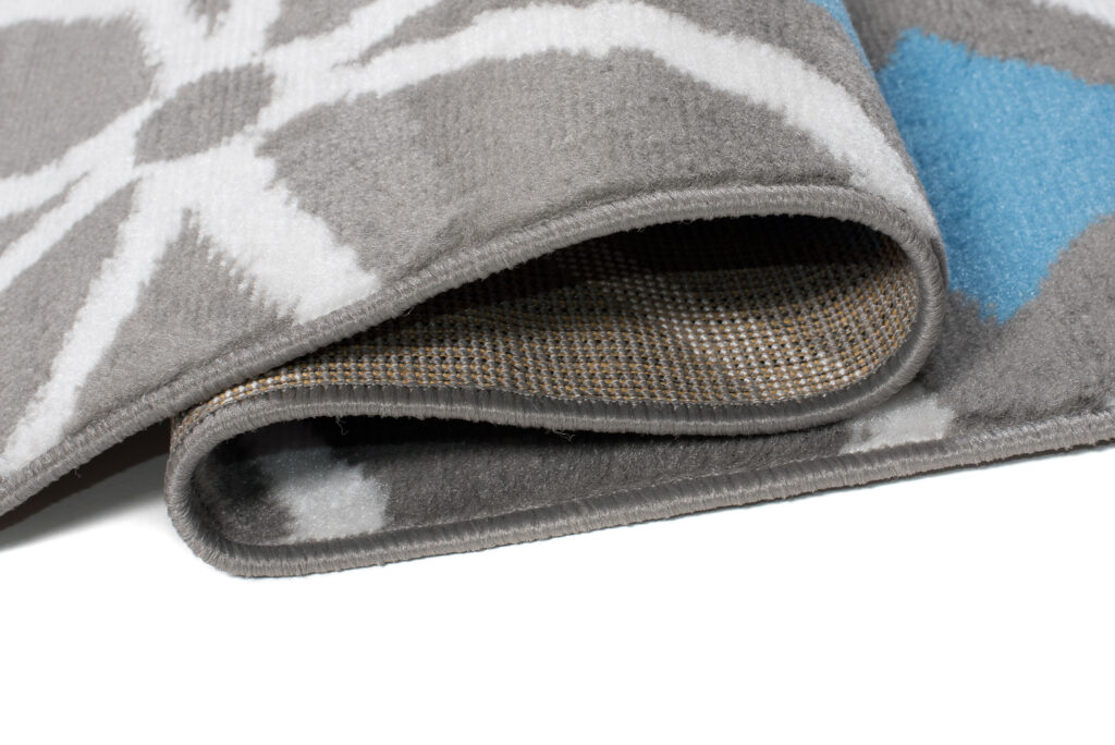 Vloerkleed Maya Grijs Blauw Geometrisch Mozaïek