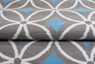 Vloerkleed Maya Grijs Blauw Geometrisch Mozaïek