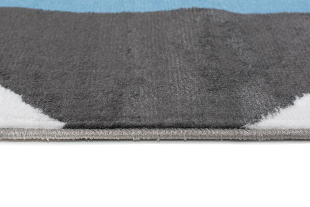 Vloerkleed Maya Grijs Grijs Blauw Trapeze Vierkant