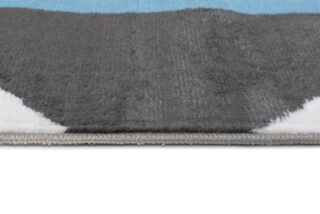 Vloerkleed Maya Grijs Grijs Blauw Trapeze Vierkant