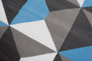 Vloerkleed Maya Grijs Grijs Blauw Trapeze Vierkant
