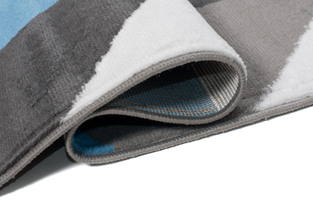 Vloerkleed Maya Grijs Grijs Blauw Trapeze Vierkant