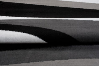 Vloerkleed Maya Grijs Zwart Abstract Golven