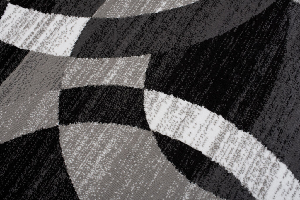 Vloerkleed Maya Grijs Zwart Geometrisch