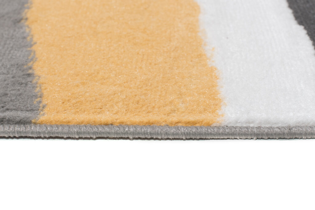 Vloerkleed Maya Grijs Geel Abstract Golven
