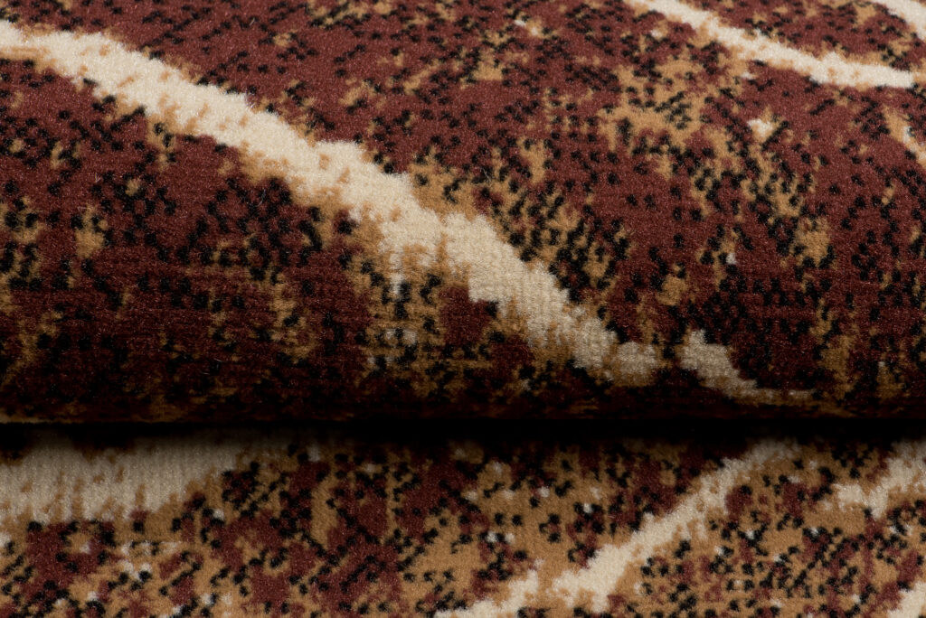 Vloerkleed Luxury Bruin Beige Hout Lijnen