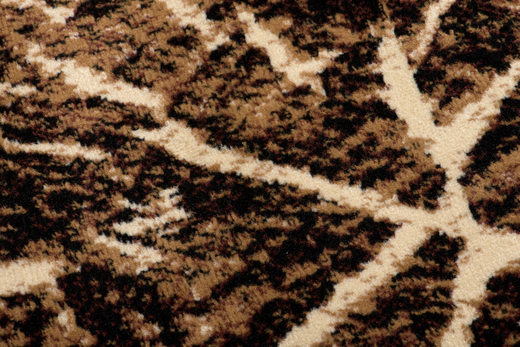 Vloerkleed Luxury Bruin Zwart Hout Lijnen