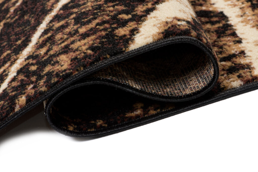 Vloerkleed Luxury Bruin Zwart Hout Lijnen