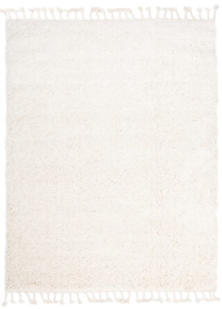 Vloerkleed Boho met Franjes Creme Hoogpolig