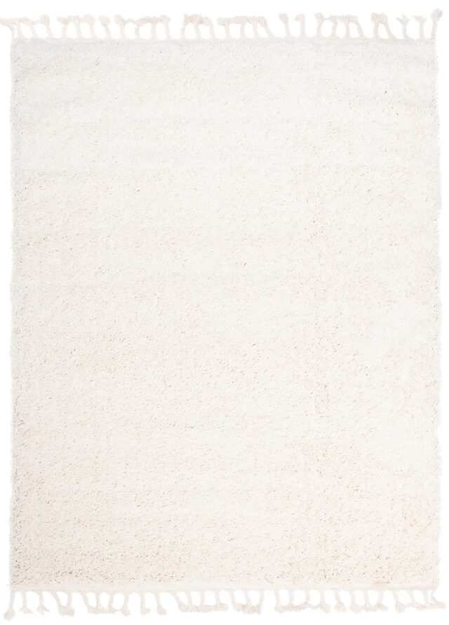 Vloerkleed Boho met Franjes Creme Hoogpolig