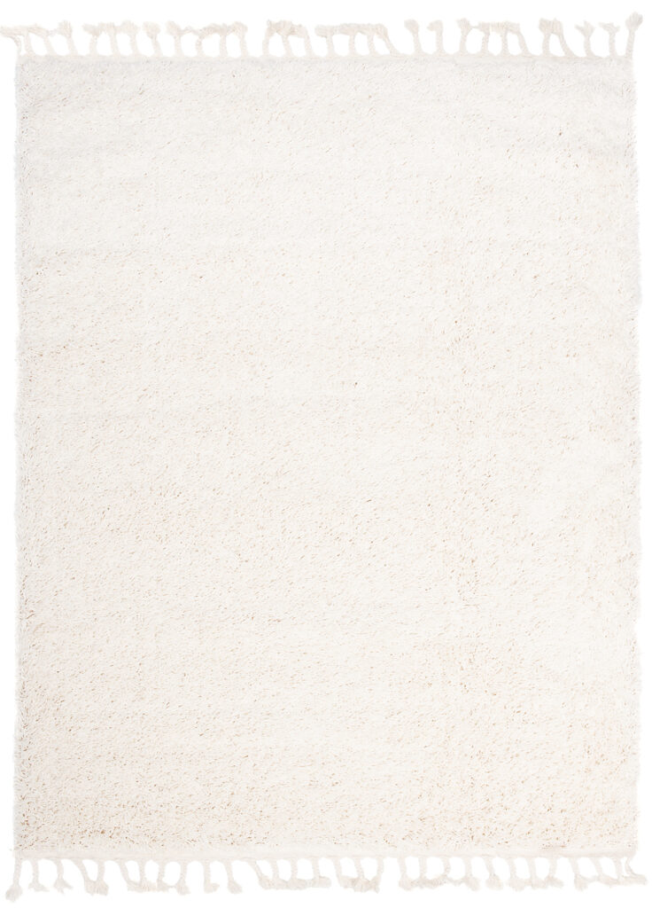 Vloerkleed Boho met Franjes Creme Hoogpolig