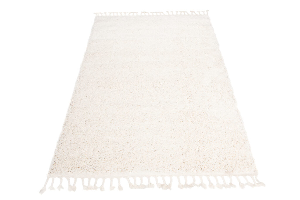 Vloerkleed Boho met Franjes Creme Hoogpolig