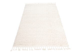 Vloerkleed Boho met Franjes Creme Hoogpolig