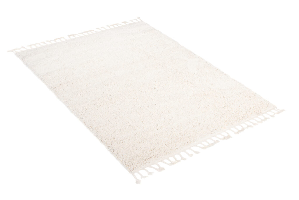 Vloerkleed Boho met Franjes Creme Hoogpolig