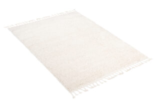 Vloerkleed Boho met Franjes Creme Hoogpolig