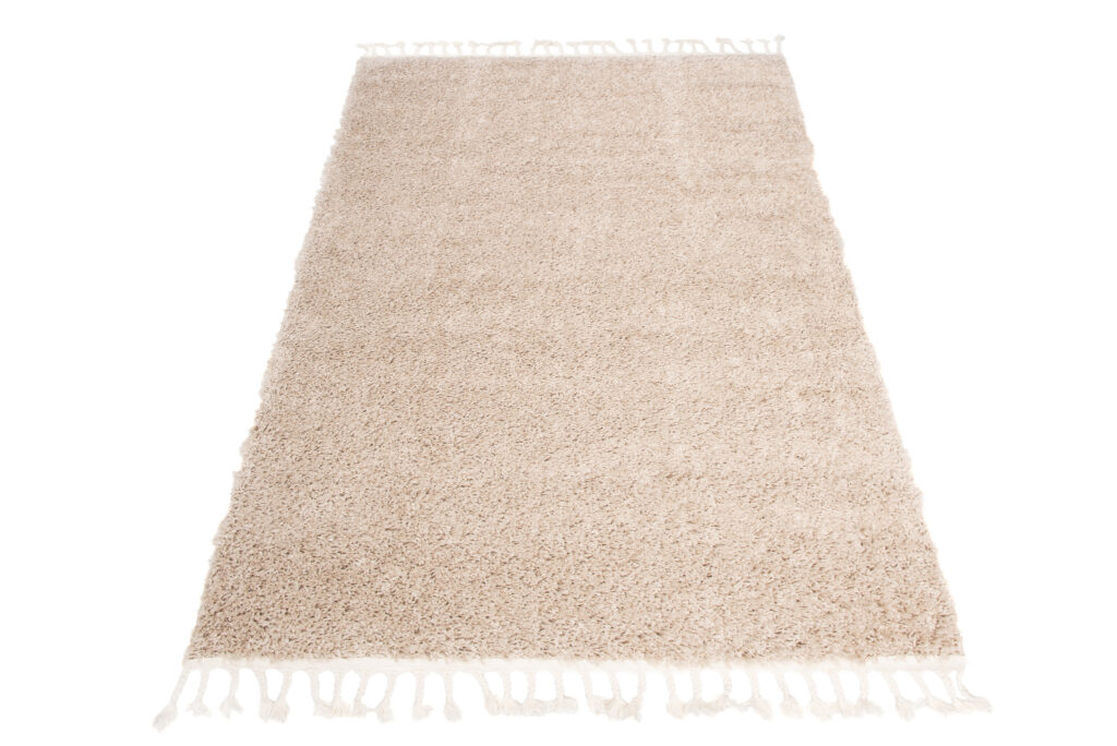 Vloerkleed Boho met Franjes Beige Hoogpolig