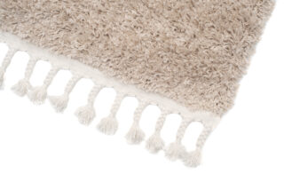 Vloerkleed Boho met Franjes Beige Hoogpolig