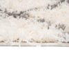 Vloerkleed Boho met Franjes Creme Geruit Stippen Hoogpolig