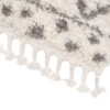 Vloerkleed Boho met Franjes Creme Geruit Stippen Hoogpolig