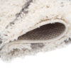 Vloerkleed Boho met Franjes Creme Geruit Stippen Hoogpolig