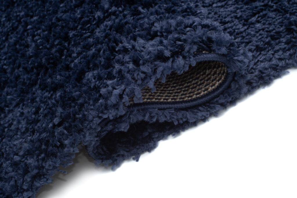 Vloerkleed Boho met Franjes Marineblauw Hoogpolig