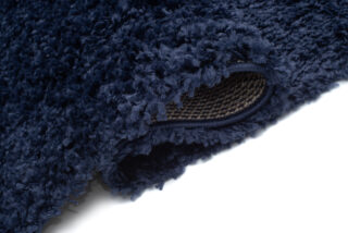 Vloerkleed Boho met Franjes Marineblauw Hoogpolig