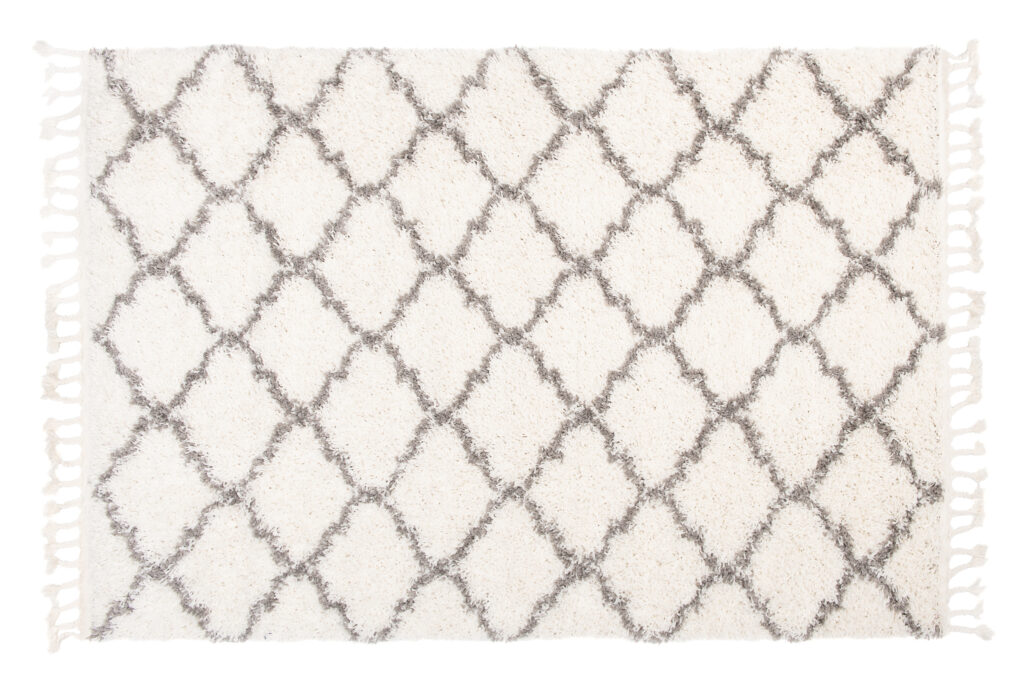 Vloerkleed Boho met Franjes Creme Trellis Hoogpolig