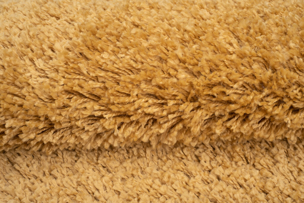 Vloerkleed Boho met Franjes Mosterd Hoogpolig