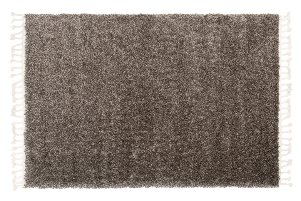 Vloerkleed Boho met Franjes Taupe Grijs Hoogpolig