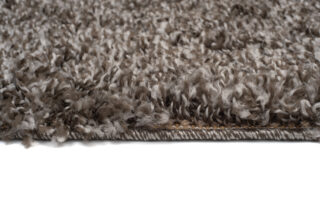 Vloerkleed Boho met Franjes Taupe Grijs Hoogpolig