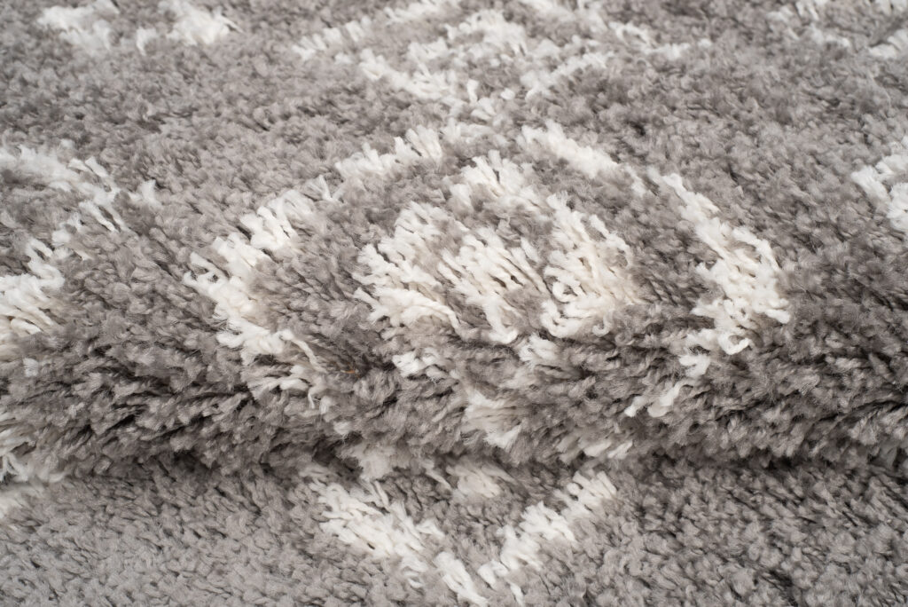 Vloerkleed Boho met Franjes Grijs Geometrisch Hoogpolig
