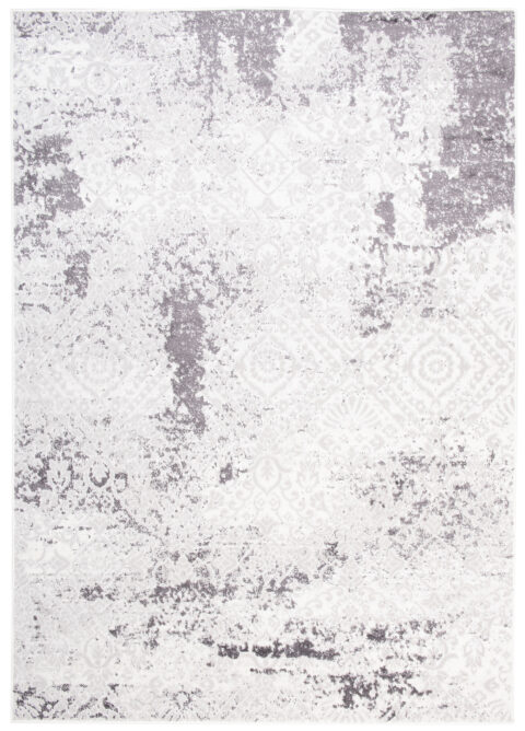 Vloerkleed Sky Grijs Creme Vintage Ornamenten