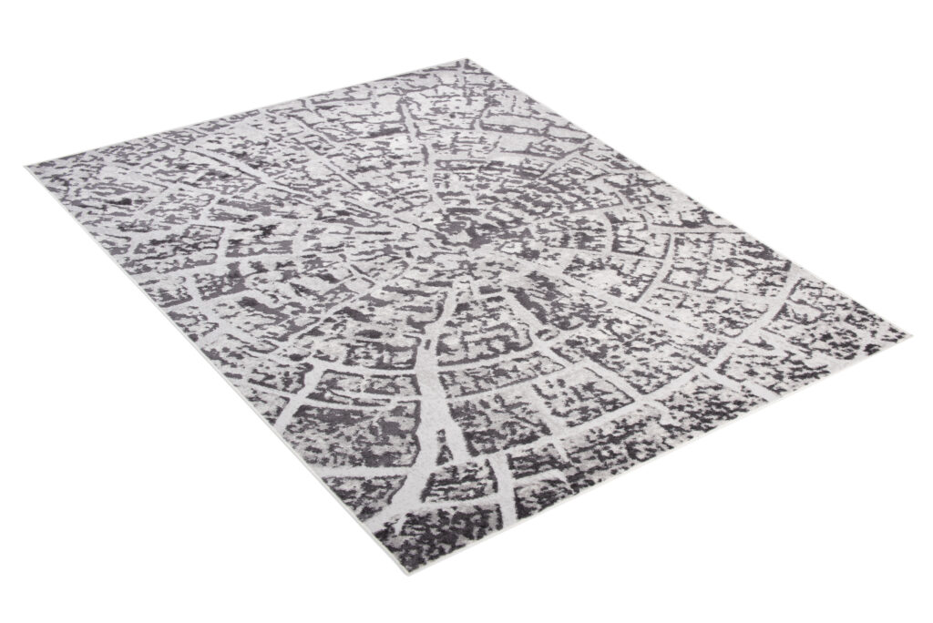 Vloerkleed Sky Donker Grijs Modern Hout
