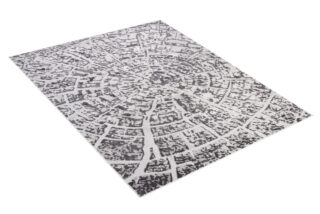 Vloerkleed Sky Donker Grijs Modern Hout